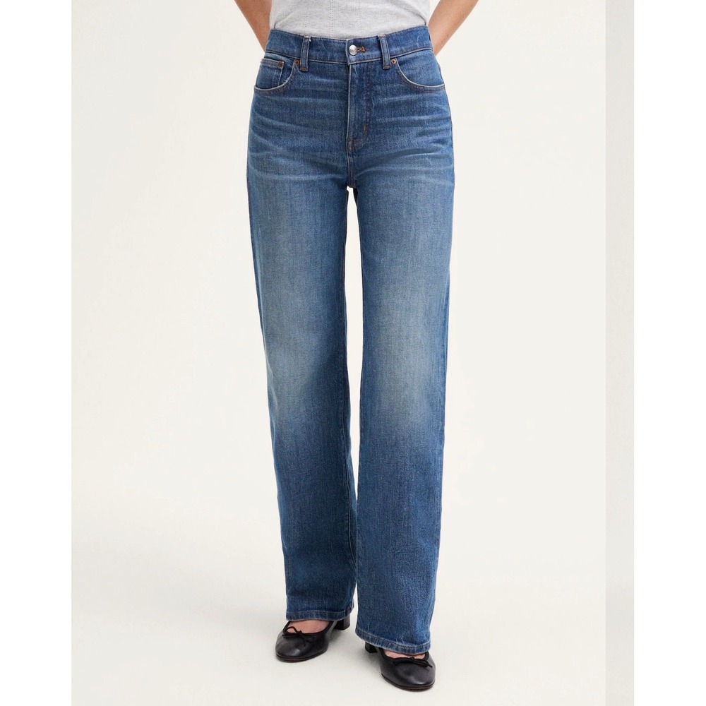 Madewell The Perfect Vintage Wide-Leg Jean 26P Blue High Rise Denim Pants